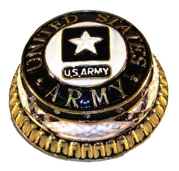 Jeweled "Army" Box 2 3/4"
