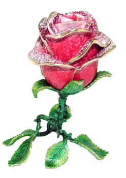 Jeweled "Rose" Box 5 1/2"