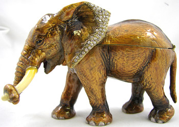 Jeweled "Elephant" Box 5 1/2"