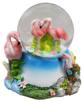 Flamingo 65mm Waterglobe w/Emblemtic