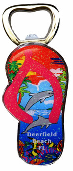 Bottle Opener Magnet - Dolphin 4"