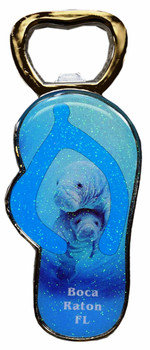 Bottle Opener Magnet - Manatee 4"
