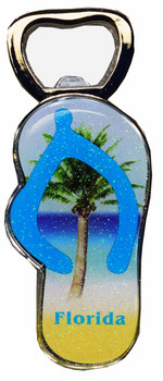 Bottle Opener Magnet  - Palm 4"