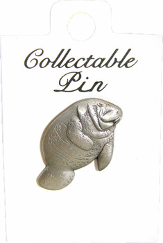 Manatee Pin Carded/Display 1"