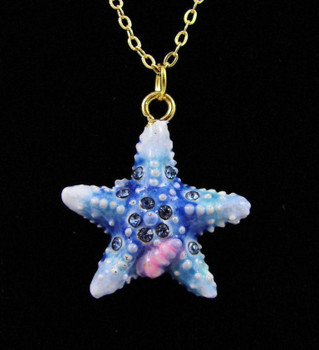 Jeweled "Starfish" Pendant 3/4"