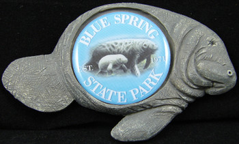 Manatee 30mm Emblem Magnets 2 3/4"