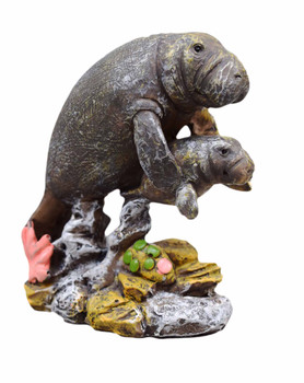 Manatee Mother & Baby 4"