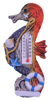 Seahorse Magnet with Thermometer 3"