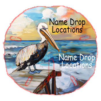 Sand Dollar Magnet (Pelican) 3"