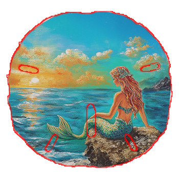 Sand Dollar Magnet (Mermaid) 3"