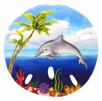 Sand Dollar Magnet (Dolphin) 3"
