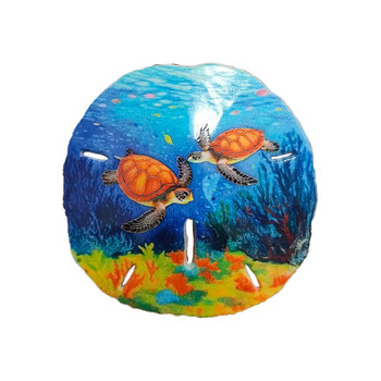 Sand Dollar Magnet (Sea Turtles) 3"