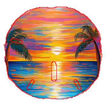 Sand Dollar Magnet (Sunset) 3"