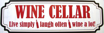 Wine Cellar 15" X 6"