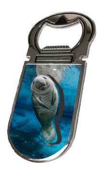 Manatee Foil Bottle Opener Magnet