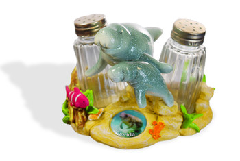 Manatee Salt & Pepper Emblem 4.5" Manatee Salt & Pepper Emblem 4.5"