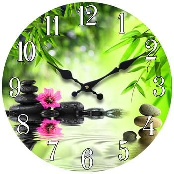 Zen Glass Clock 13"
