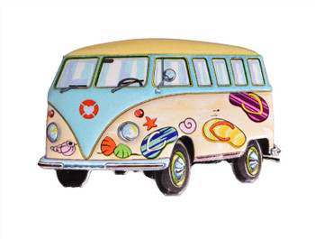 Travel Bus Magnet