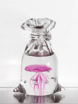 Glass Jellyfish In Bag Pink