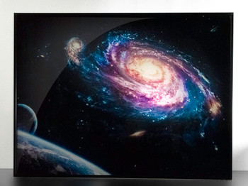 Space Glass Wall Art