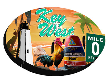 Double Epoxy Foil Kew West Magnet
