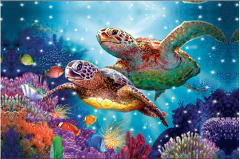 LED Canvas Turtle