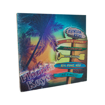 DBL Foil MDF Magnet - FL Keys Signpost