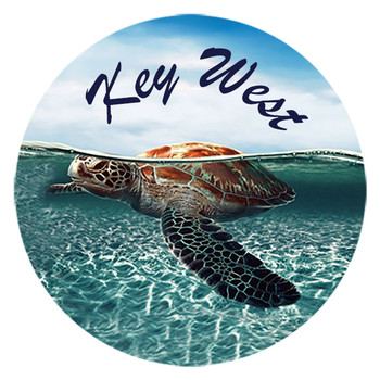 Glass Magnet Turtle-Key West