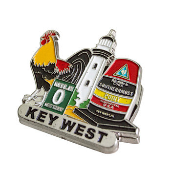 Foil Key West Enamal Magnet Clip