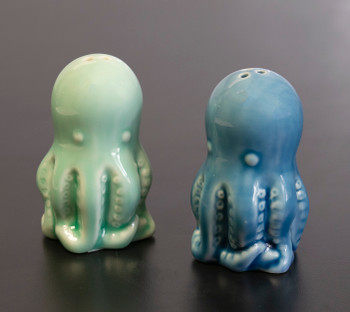 Octopus Ceramic Salt Pepper Set 3"