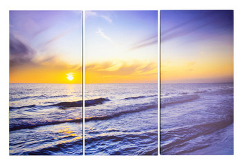 Beach Sunset Canvas 3 PCS SET