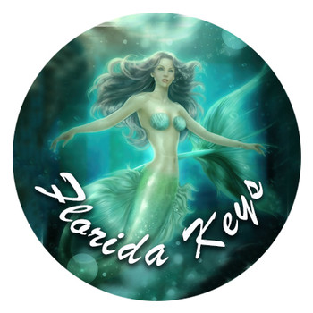 Glass Magnet Mermaid-Key West