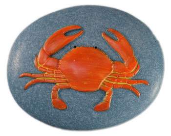 Pebble Stone Magnet Crab 3 3/4"
