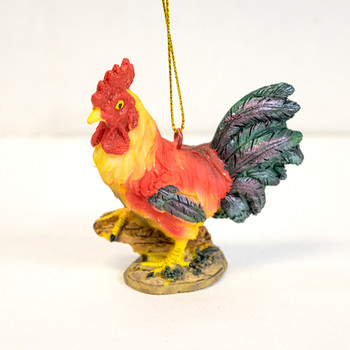Rooster Ornament 3" X 3"