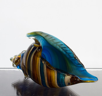 Mixed Color Shell Blue Stripes