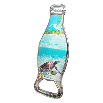 Turtle Foil  Bottle Opener on Beach