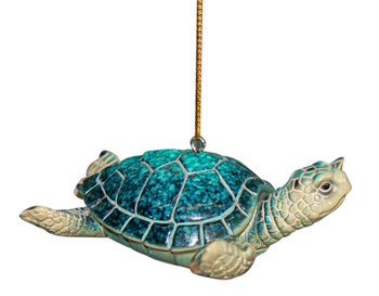 Turtle Ornament Blue