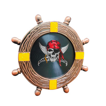 Ship Wheel Foil With Pirate