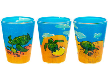 Sea Turtle Printed Shot Glass