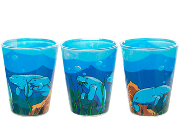 Manatee Printed Shot Glass
