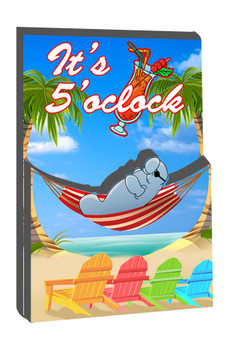 Double Epoxy Foil Manatee Magnet 3.5"