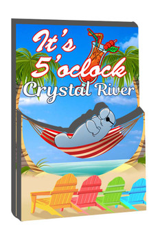 Double Epoxy Foil Manatee Magnet-Crystal River 3.5"