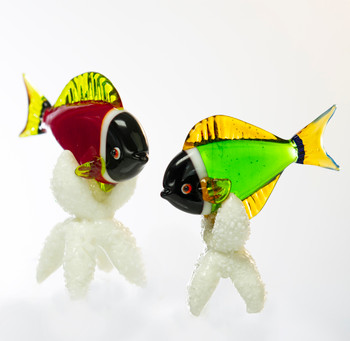 Glass Fish Mini Assorted 2"
