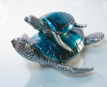 Blue Turtle Pair 8"