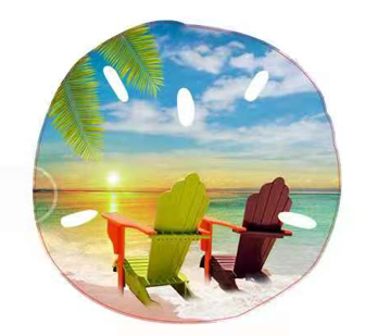 Beach Chair Sand Dollar Ornament-52