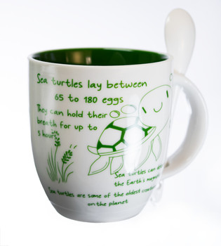 Fun Facts & Saying Turtle Mug