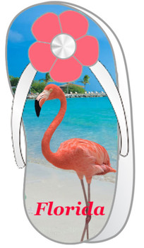 Foil Clip Magnet Flamingo