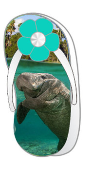 Foil Clip Magnet Manatee