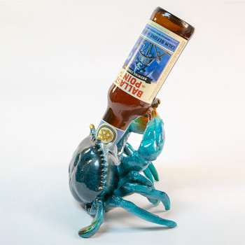 Blue Crab Wine Holder 7.5"
