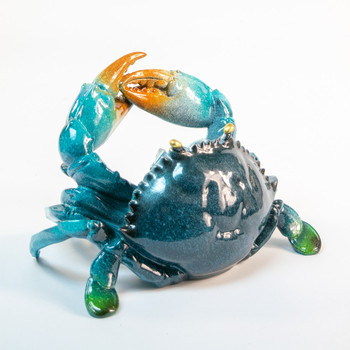 Blue Crab Wine Holder 7.5"